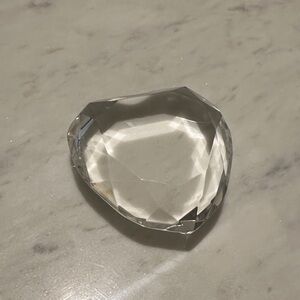 Rosenthal Faceted Clear Crystal Paperweight